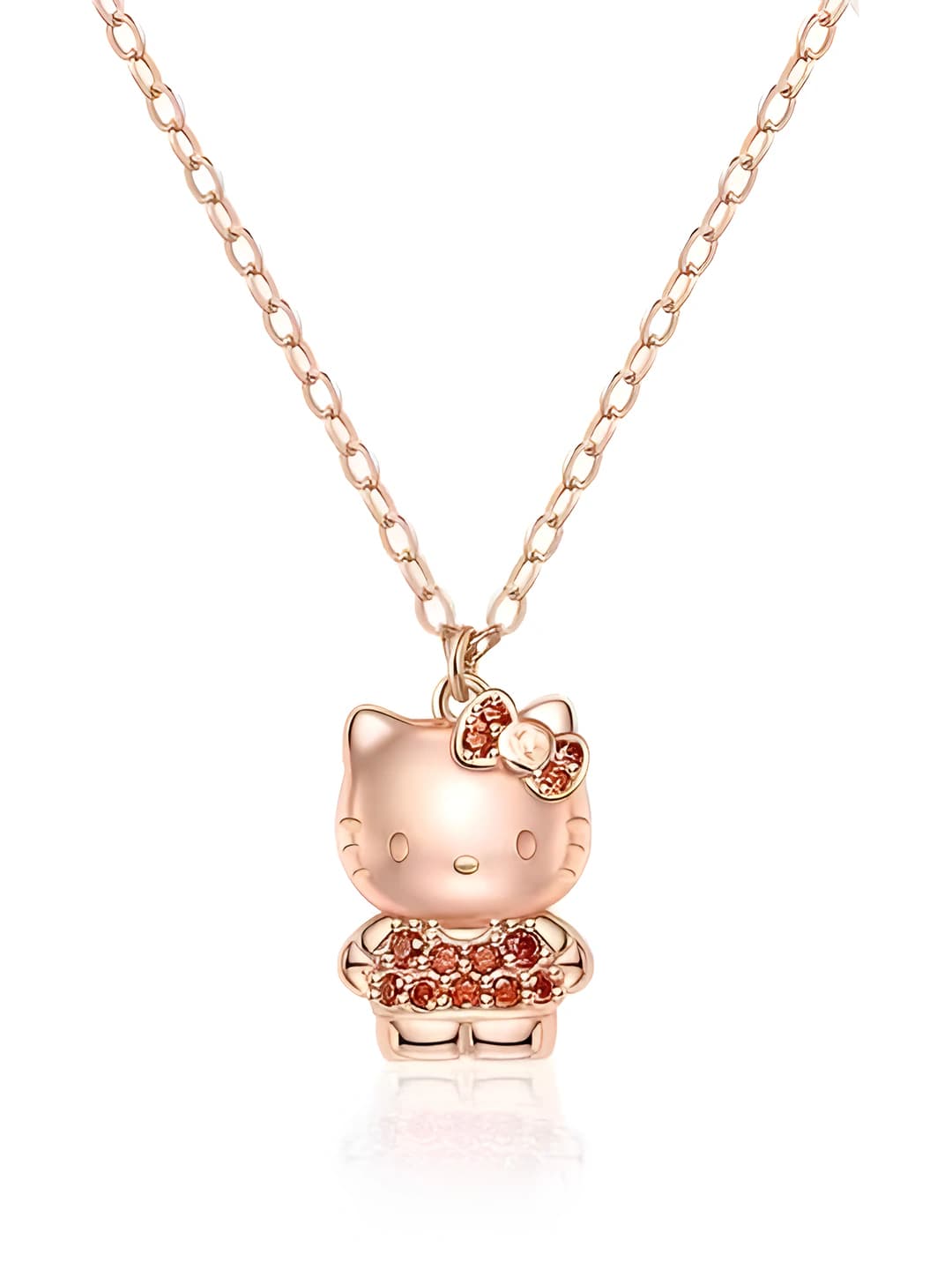 Women's Sanrio Hello Kitty pendant necklace, ins style, sweet and niche design, gift for best friend, birthday and New Year