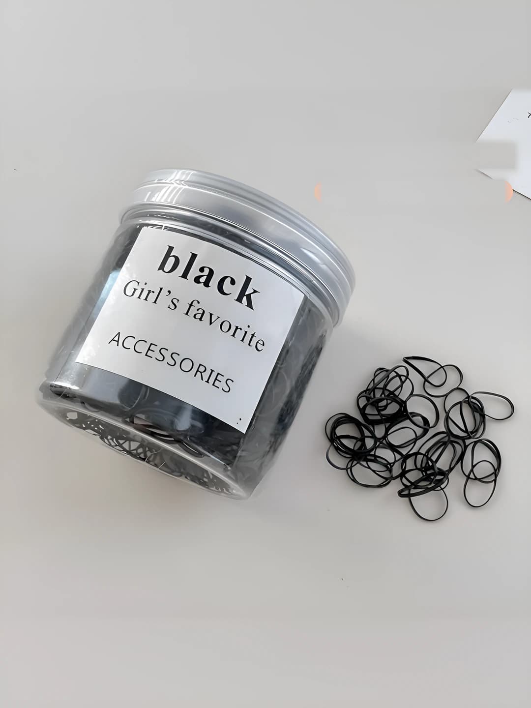 【58】Black thin rings ~2000 pcs