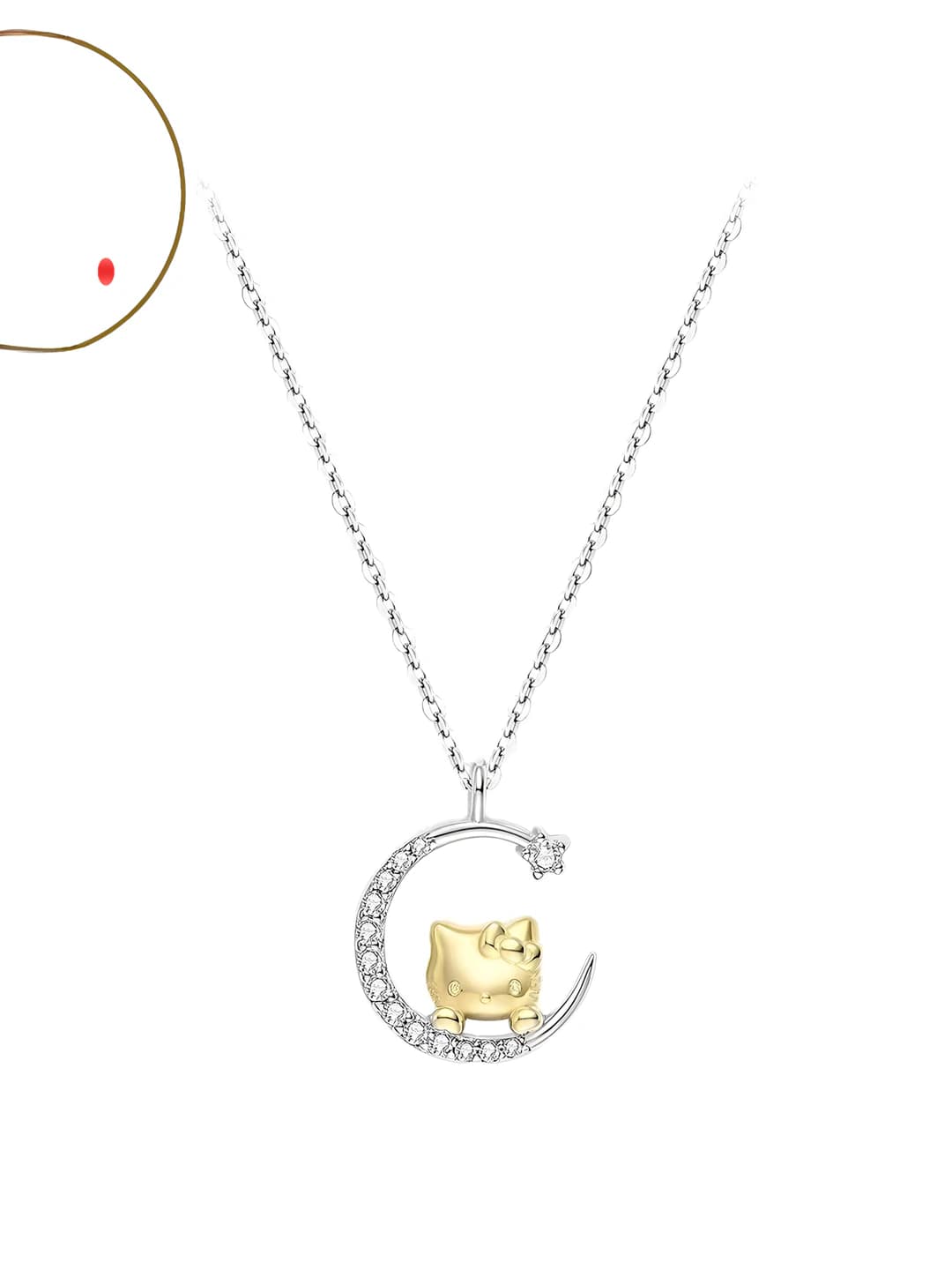 Women's Hello Kitty star and moon necklace, ins style, gift