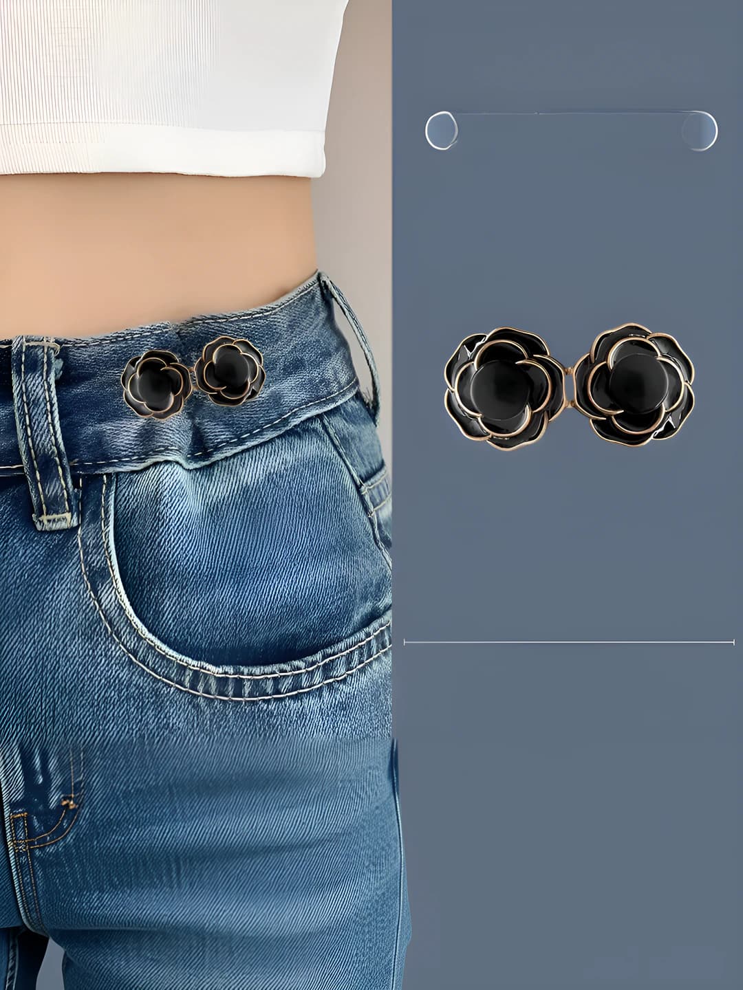 16# Black camellia 1 pair