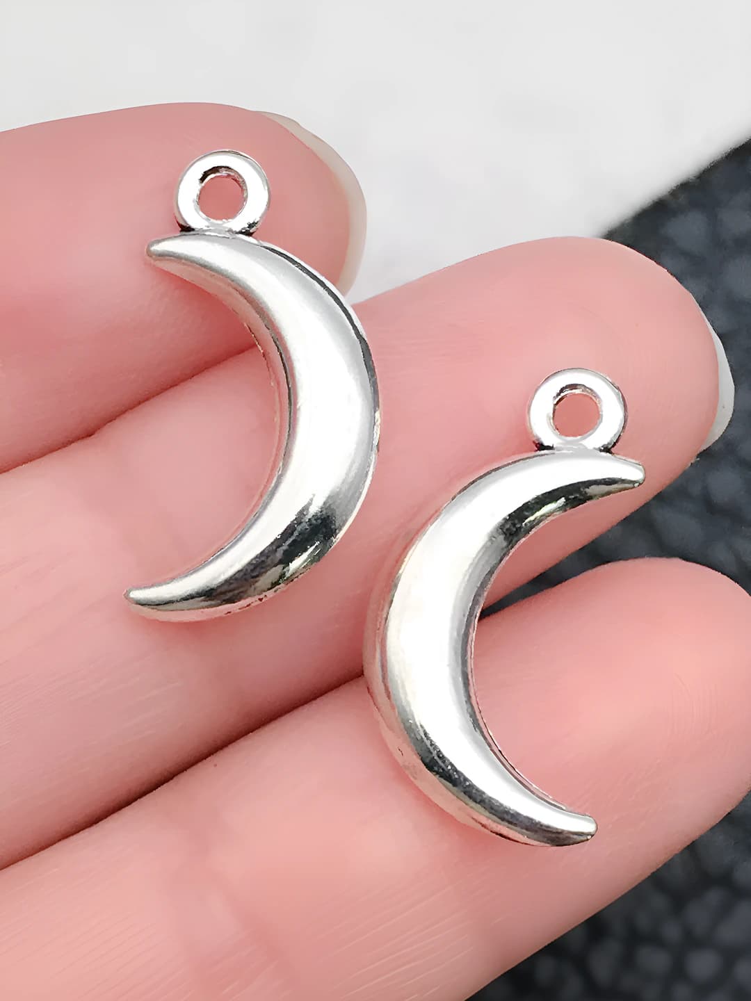 1 шт. старинное серебро луна 10x18mm-1.1g-13879
