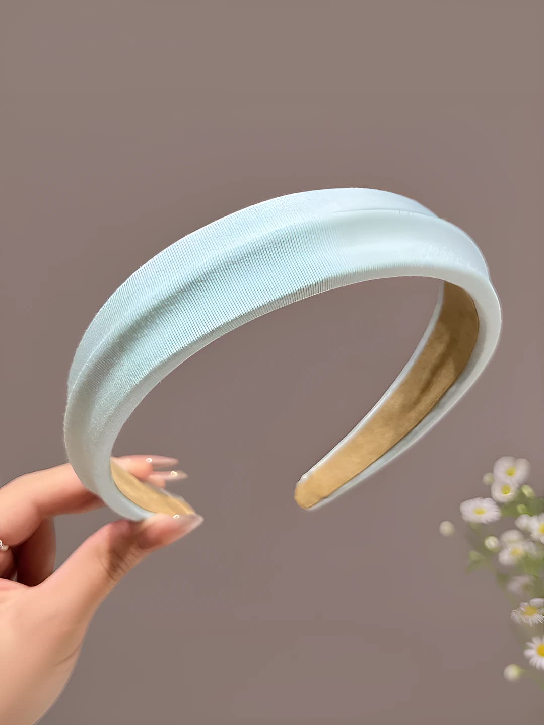 Blue preppy headband