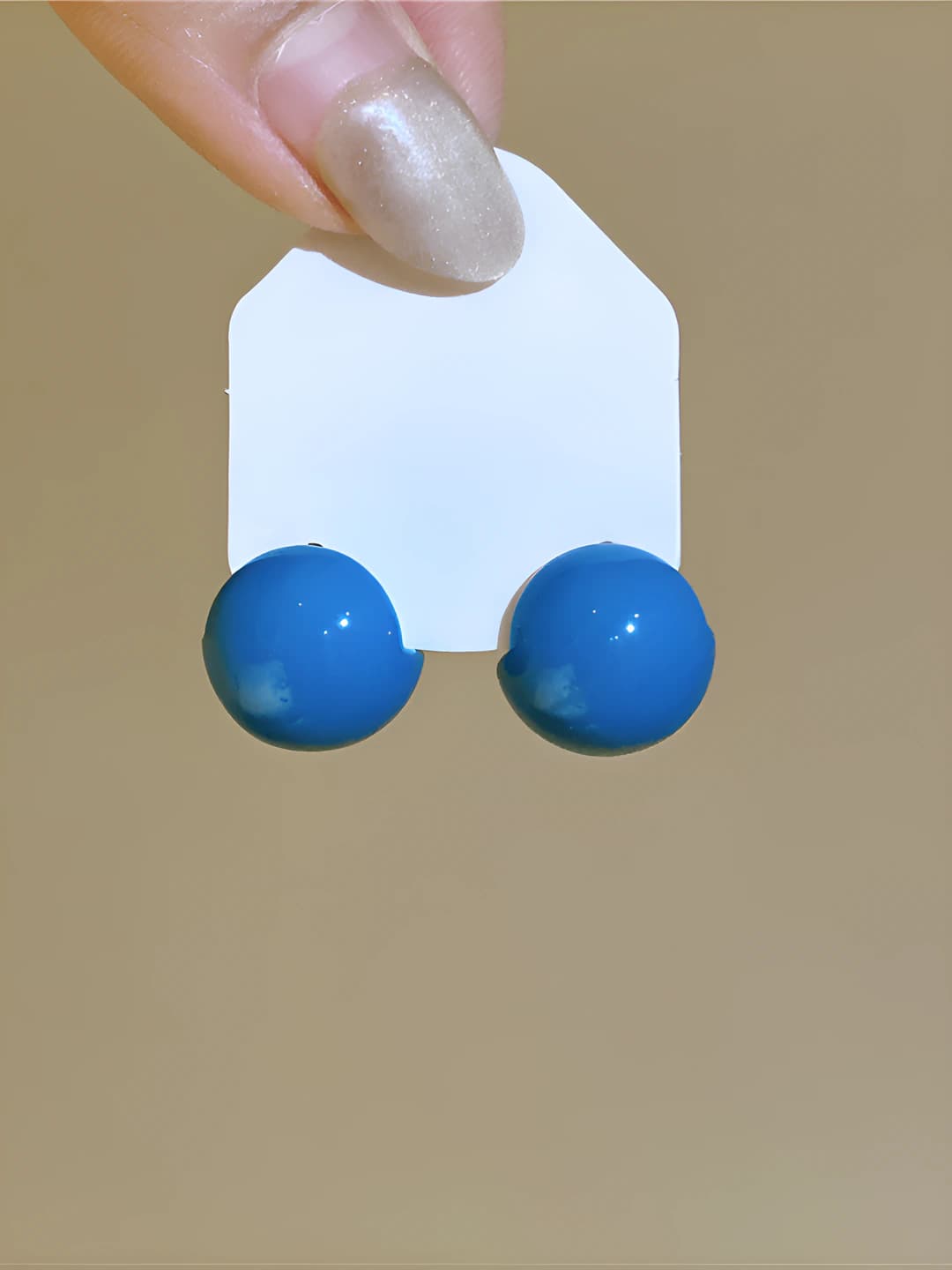 Silver post - Sky blue