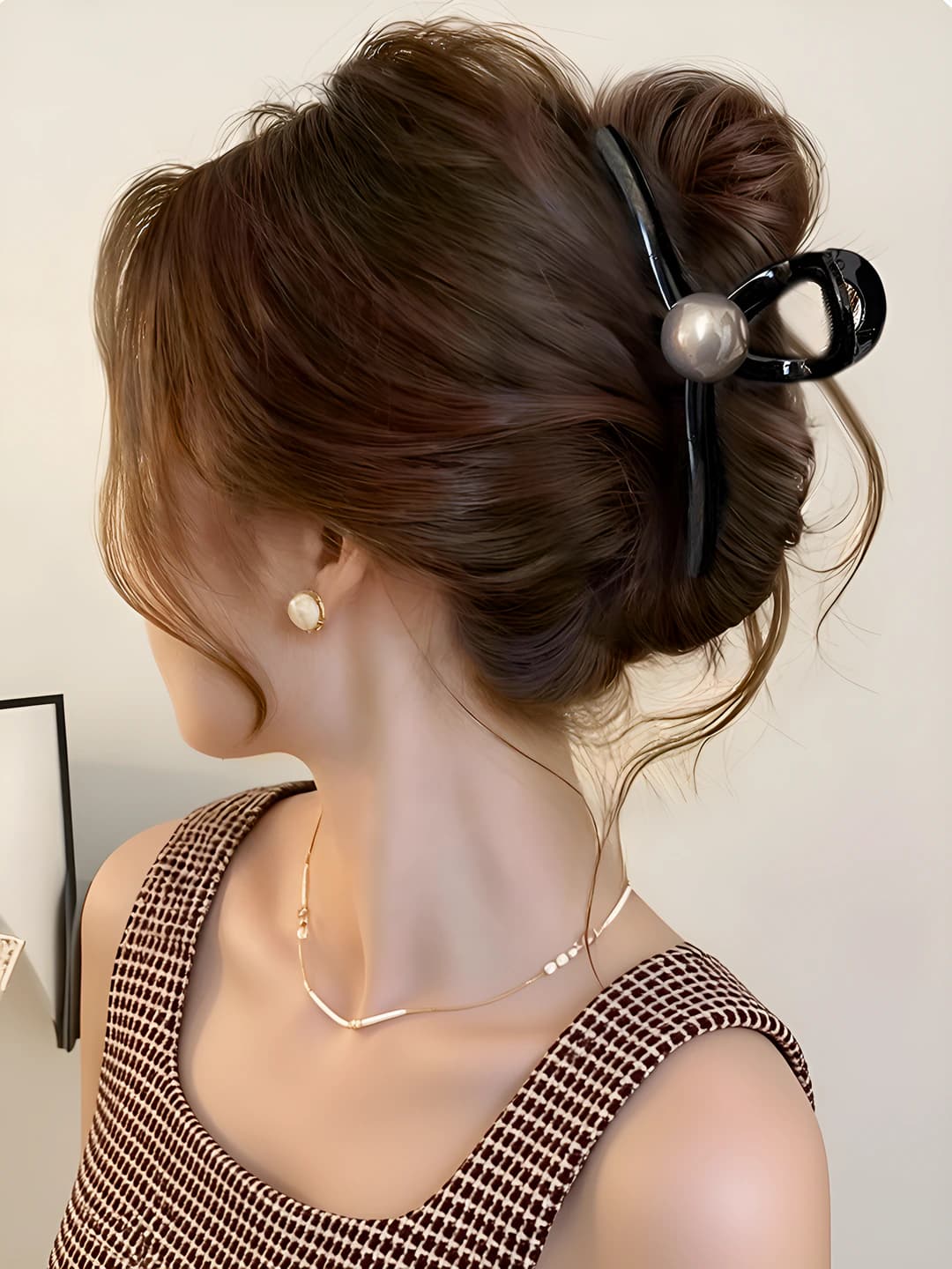 Black glossy pearl 13cm