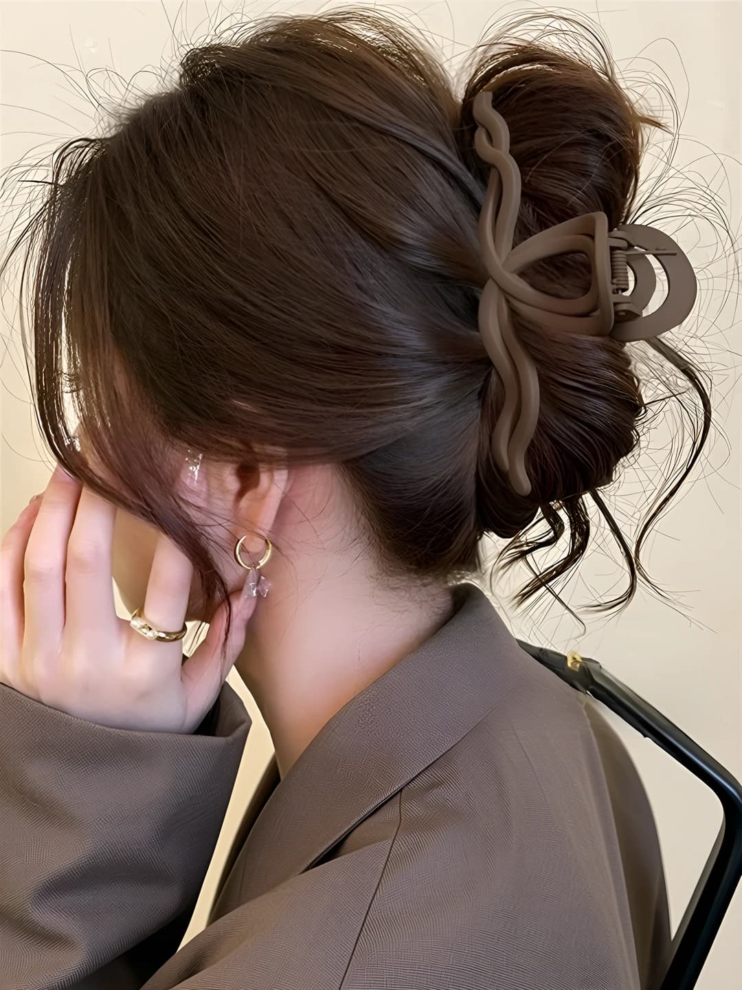1# Coffee bow clip 13cm