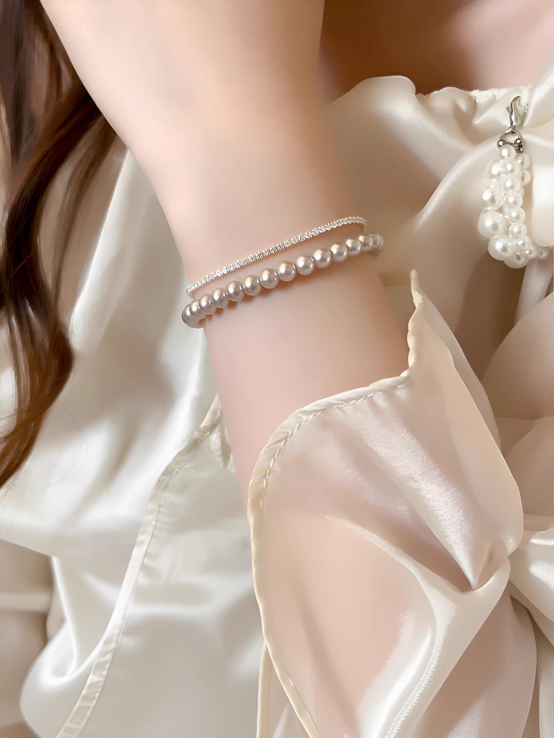 1# Bracelet - Silver - Pink