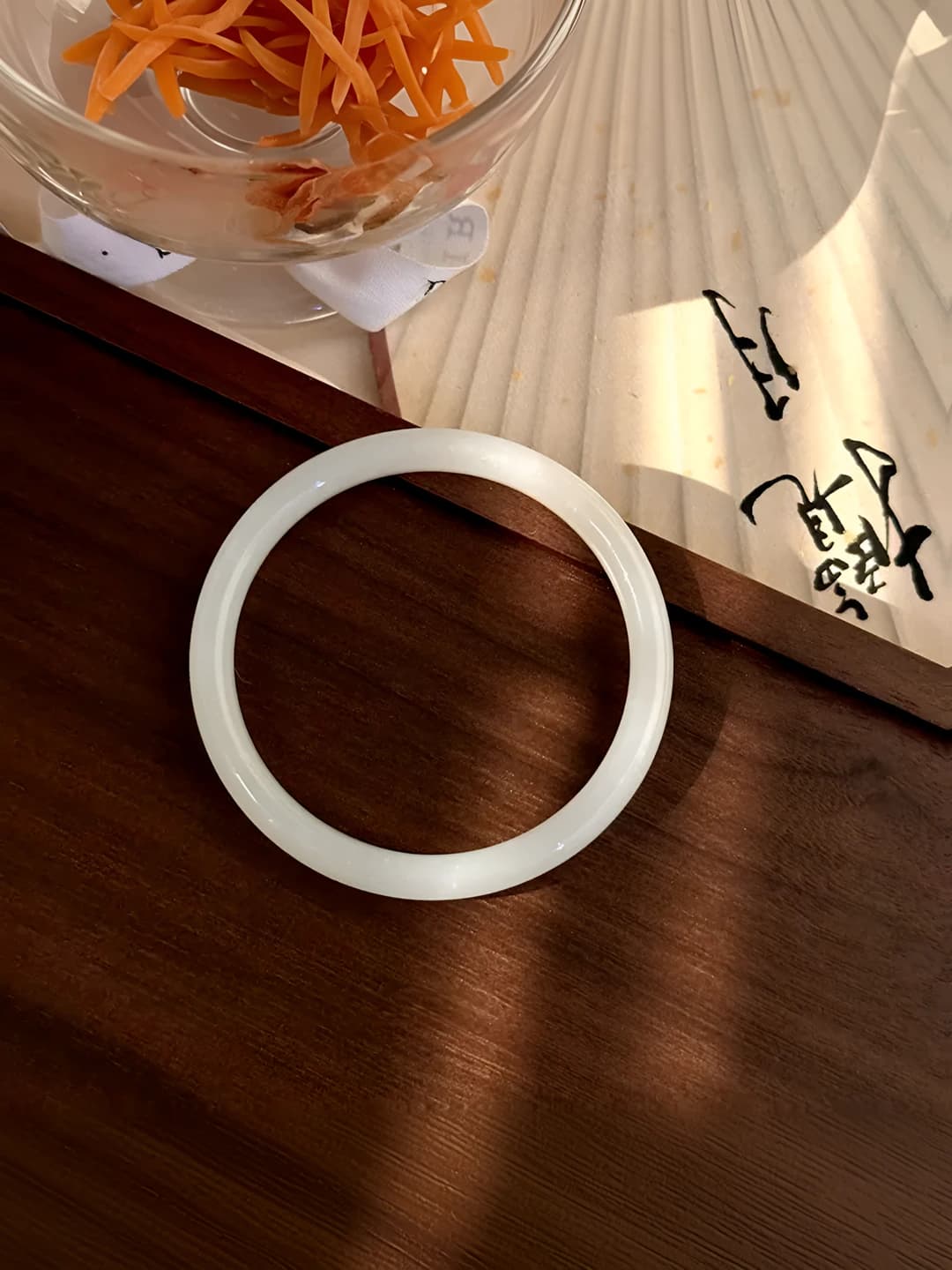 8mm, white jade, 1 pc