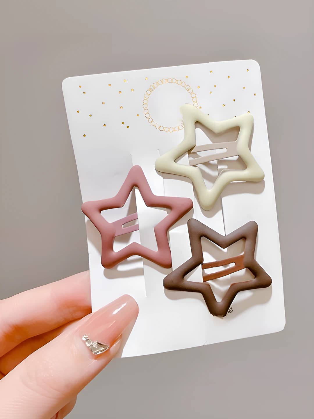 23# Five-point star 3-piece set 4cm