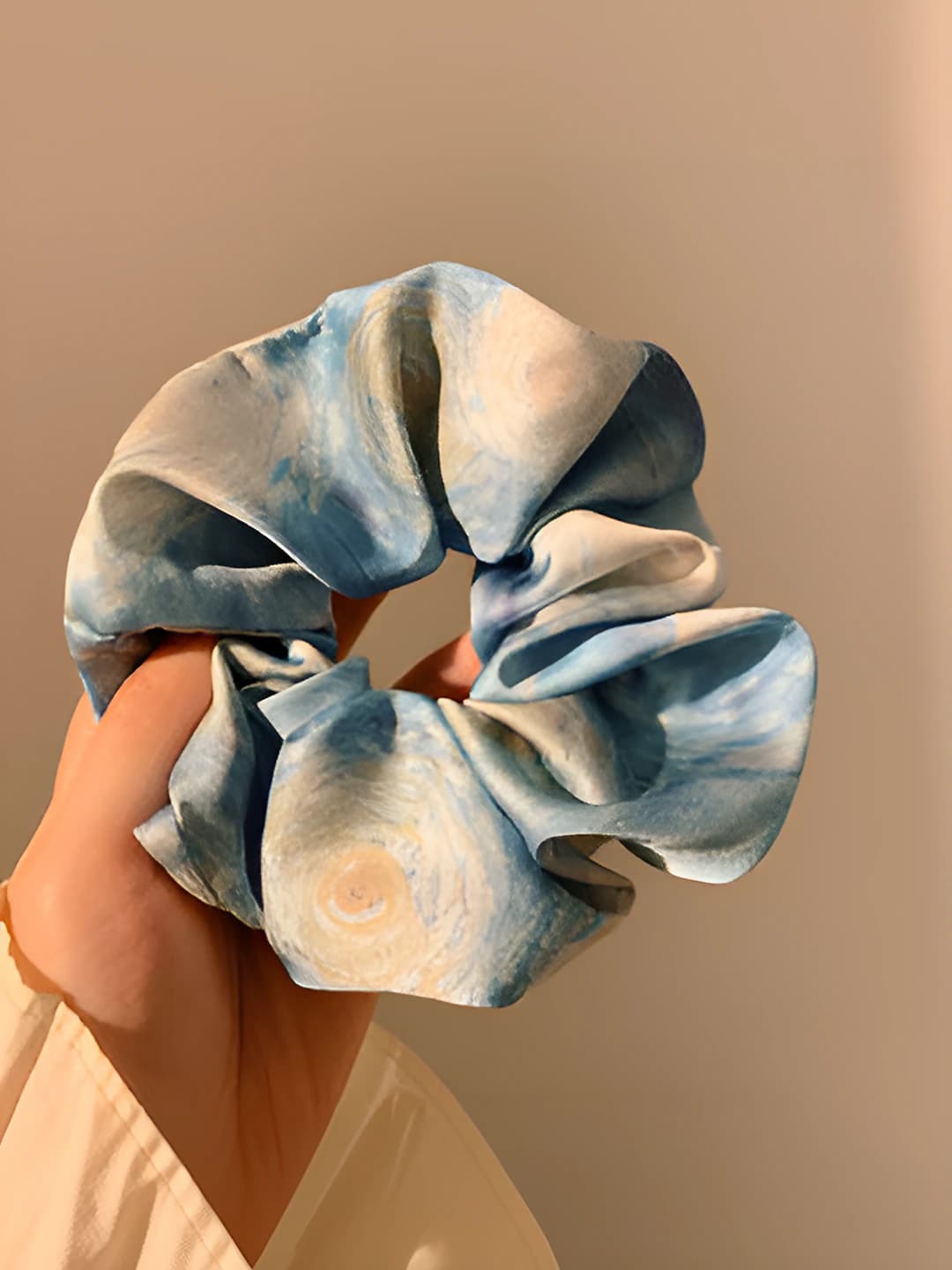 2# Tie-dye satin-blue 12 cm
