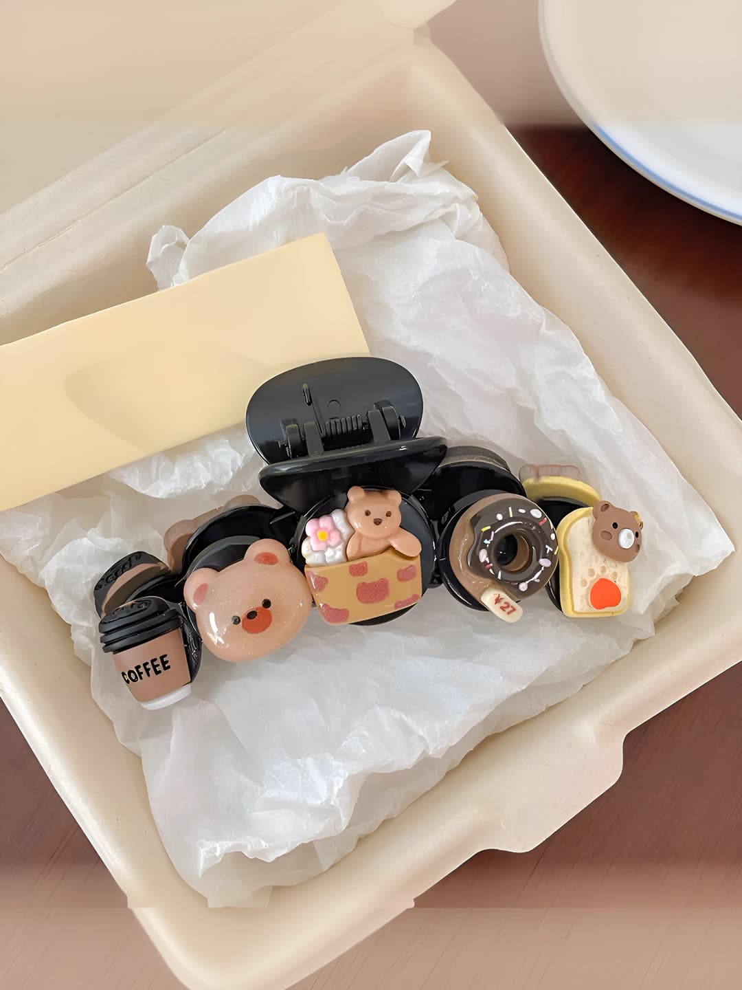 9# Donut, glossy black base