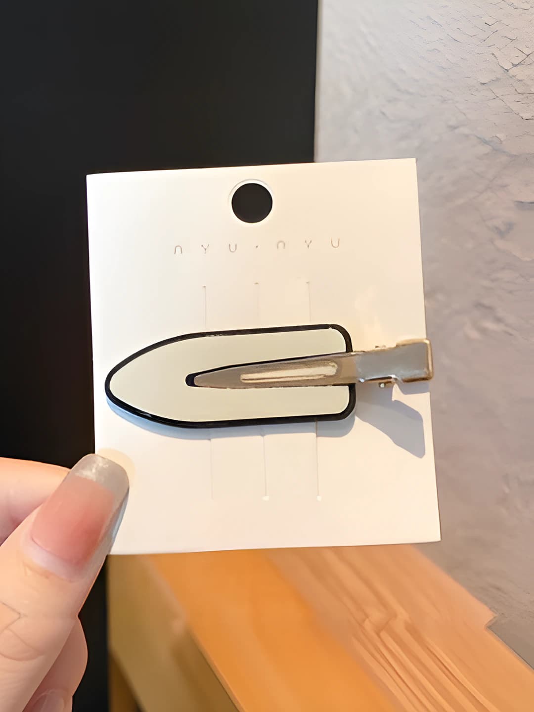 11# White seamless clip, 6 cm