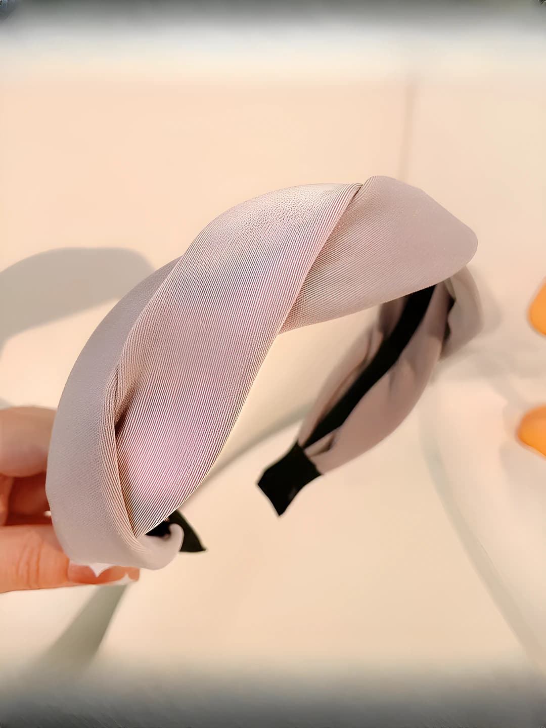 Twist headband - lotus pink [width 4.7]