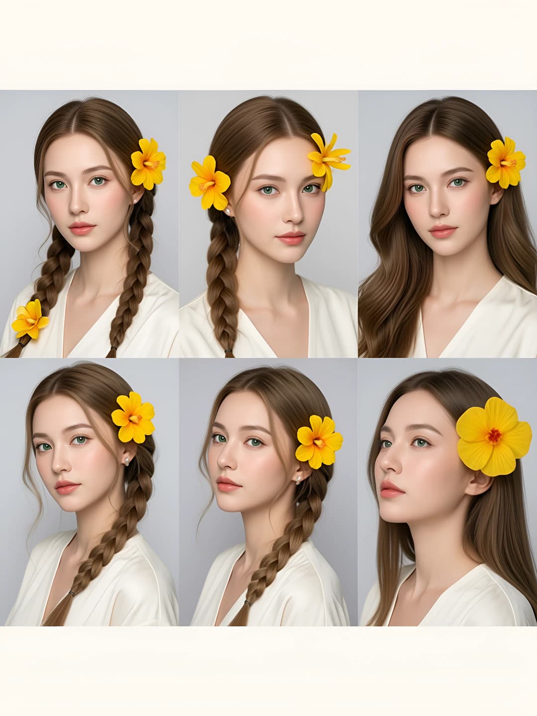 Spring-summer women's flower hair clip: side hair clip, hair clips and combs