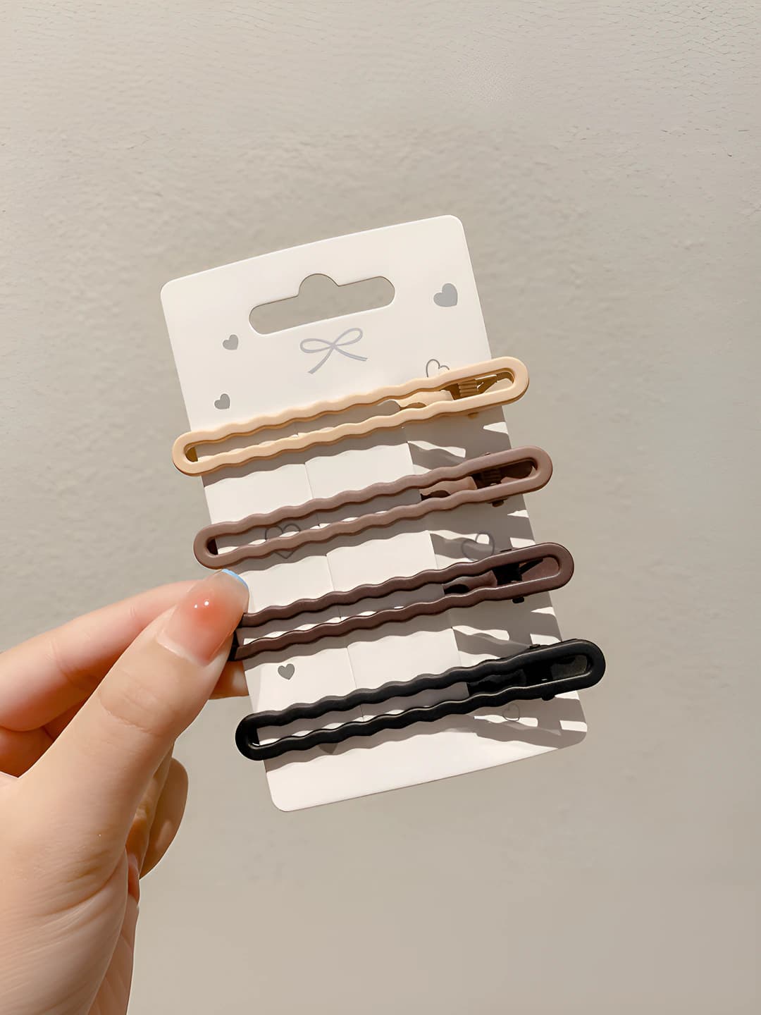 1#: Wave clip, 4 pcs, 6 cm