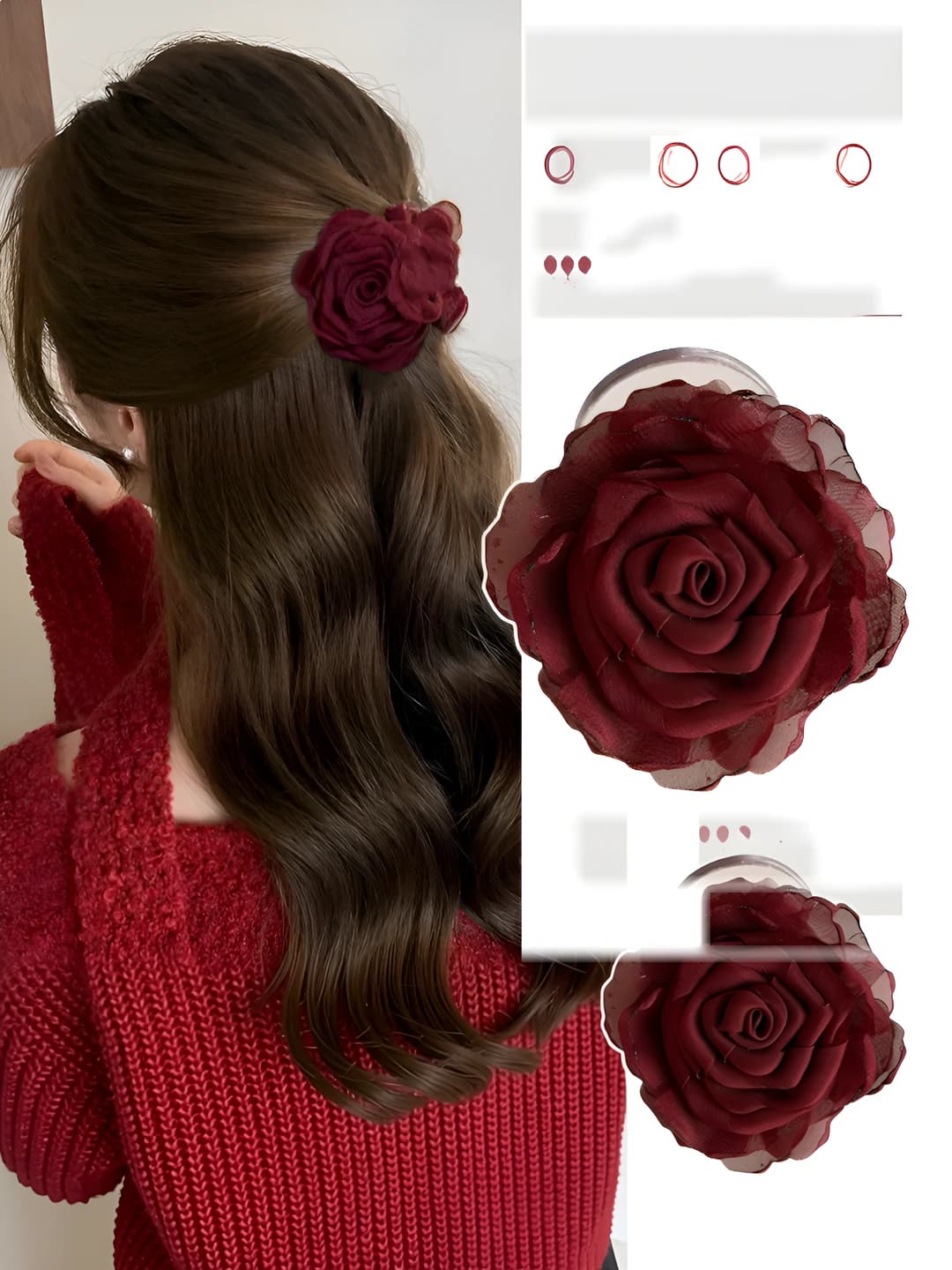 1# Wine red (8 cm)