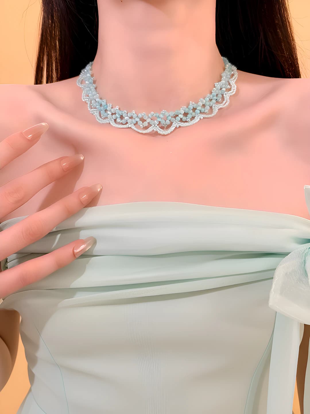 Necklace-Blue