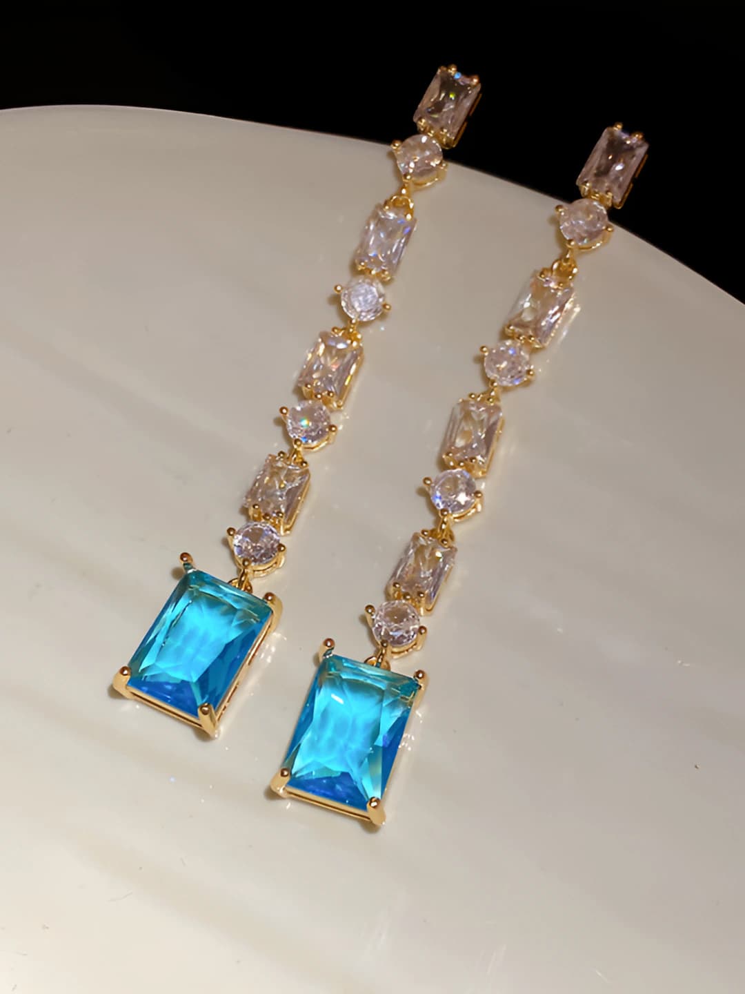 Silver pin - Gold - Blue (Real gold)