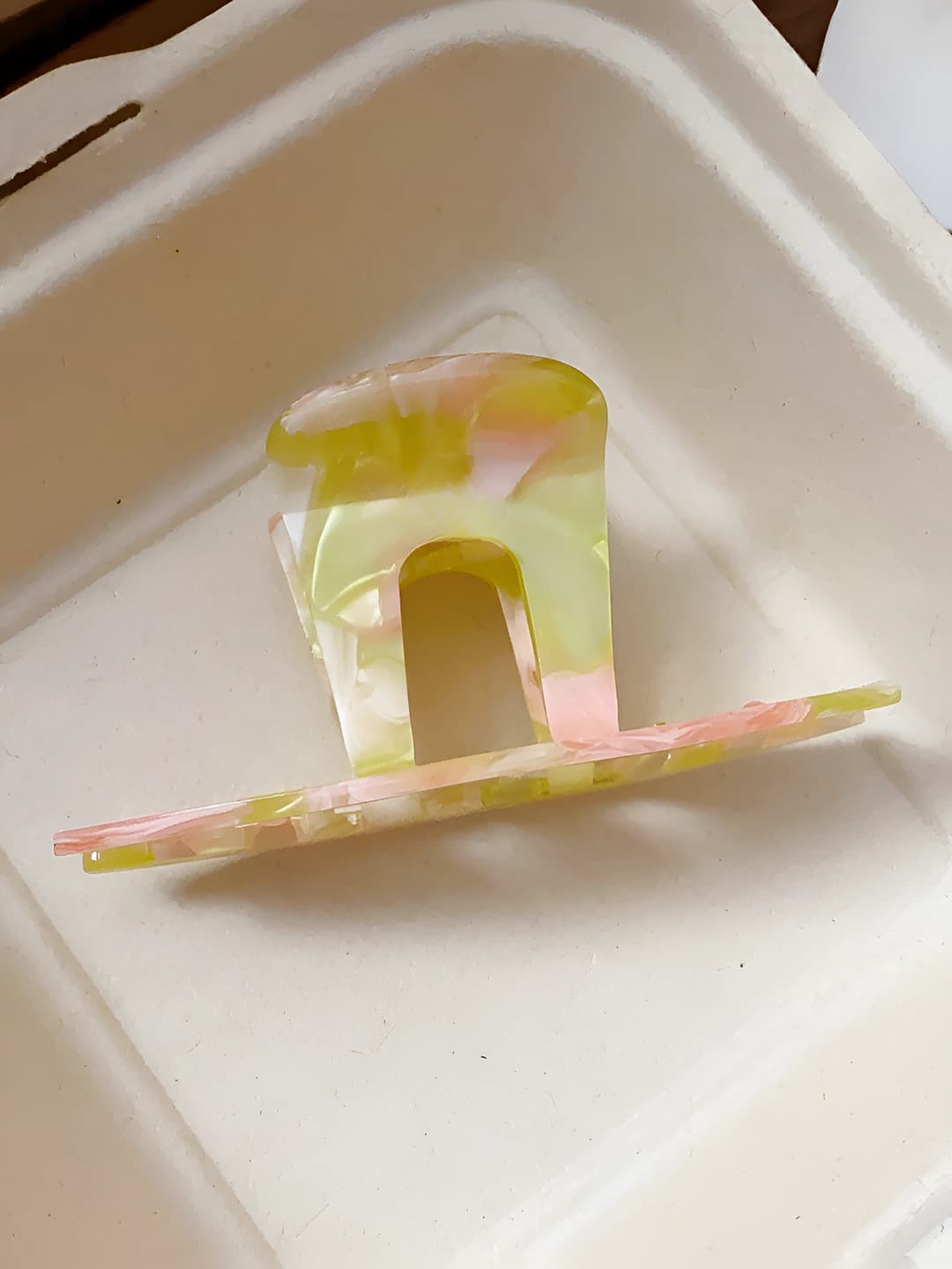 79# Claw clip - Pink - Green