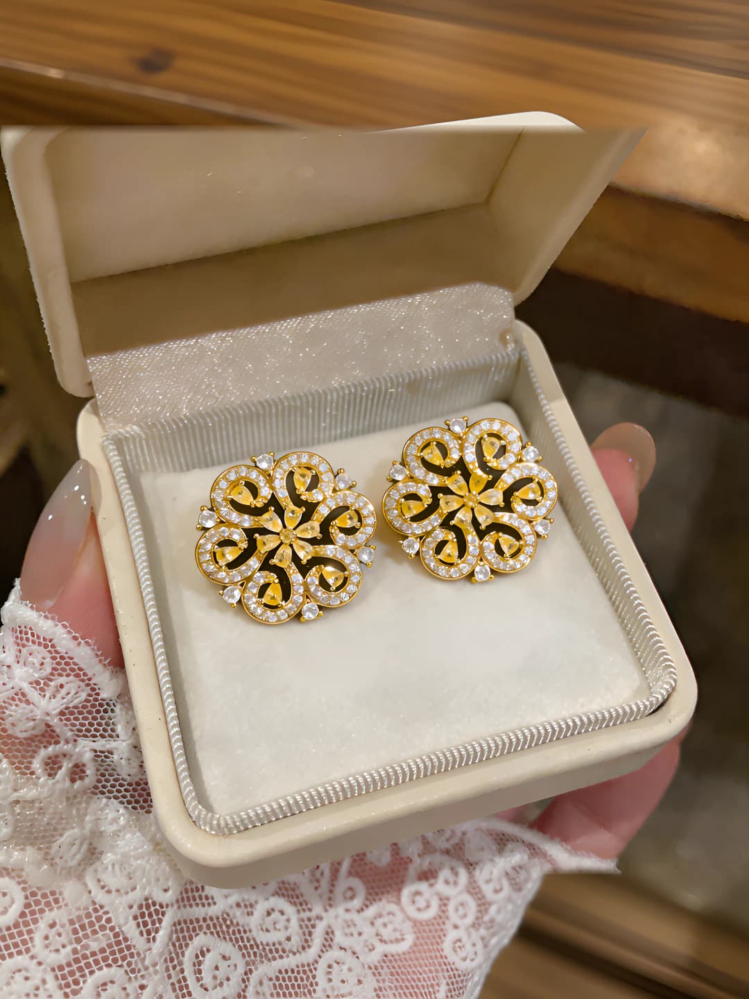 Silver pin - Gold - Yellow (Real gold)