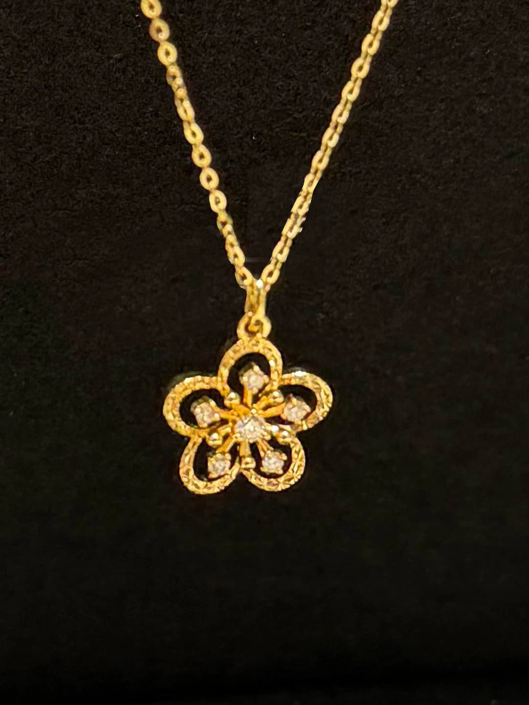 Peach blossom necklace