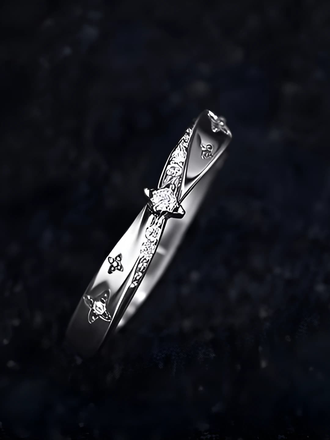 Shining galaxy ring - women