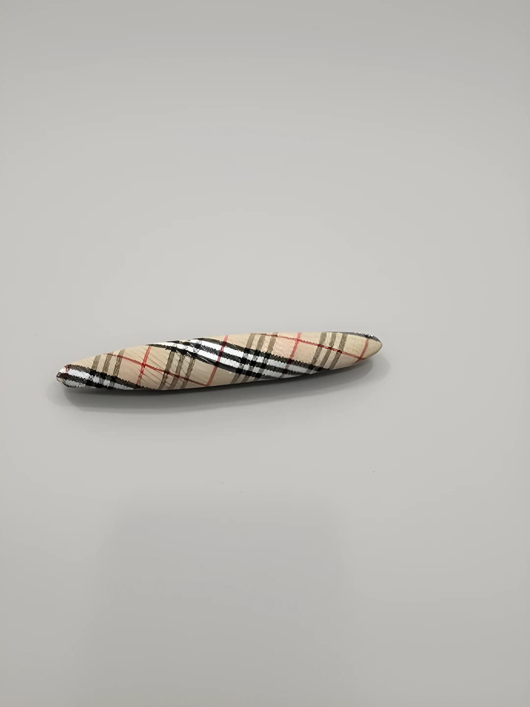 2# British plaid, straight clip, ~6.8 cm, fabric