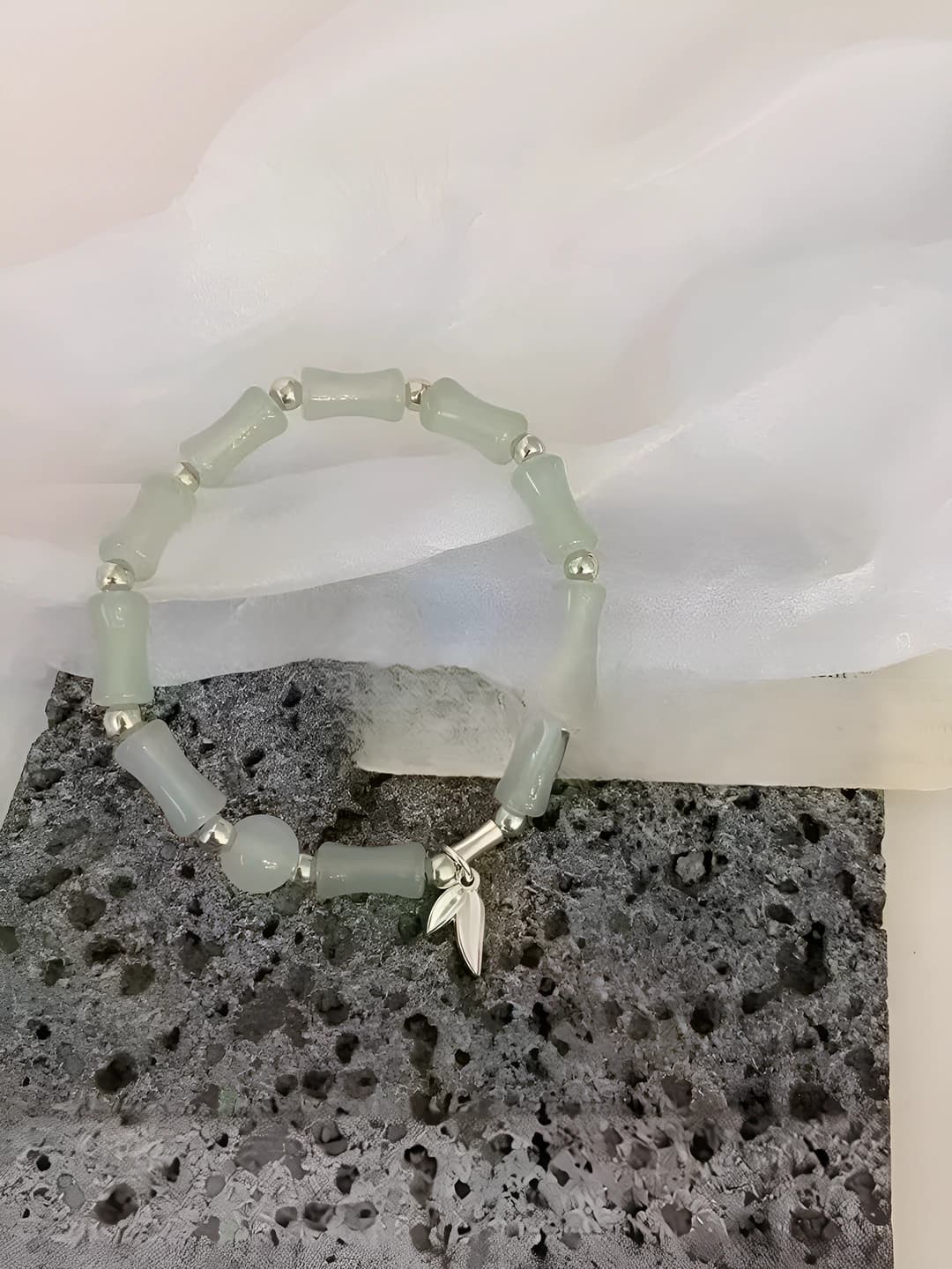 Green bamboo bracelet