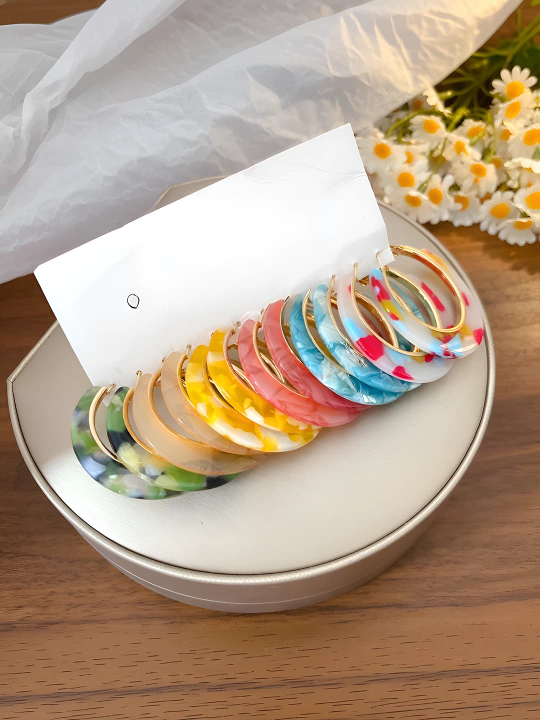 20# Silver pin - Gold - Multicolour - 12-piece set
