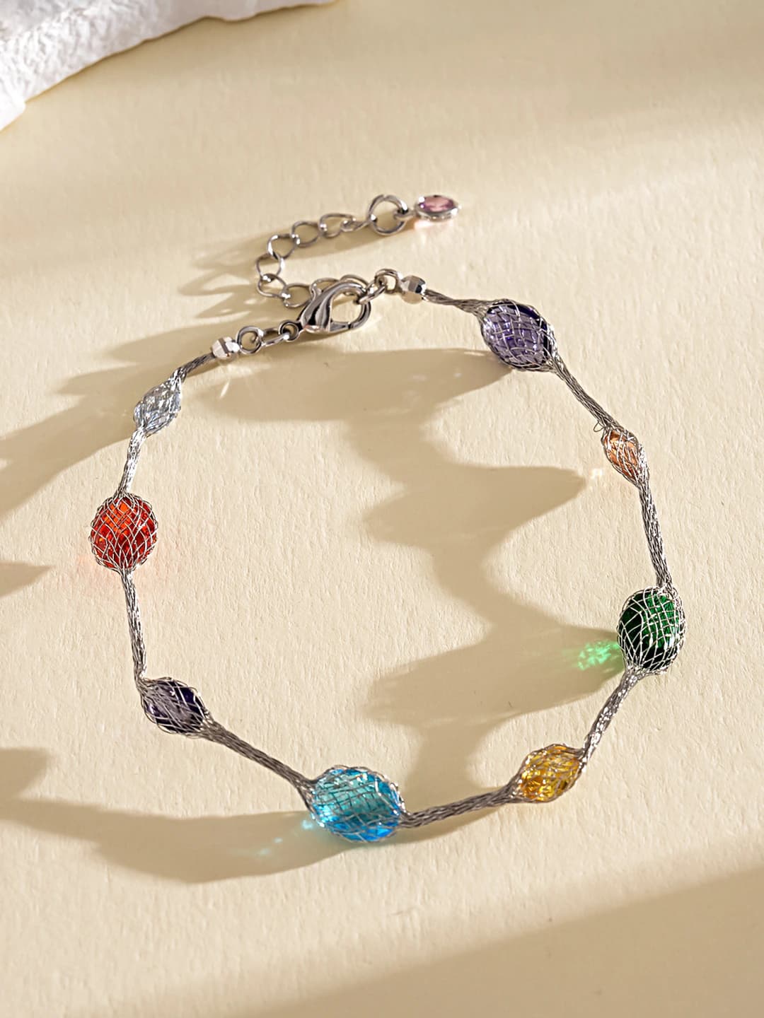 Bracelet - silver - multicolour