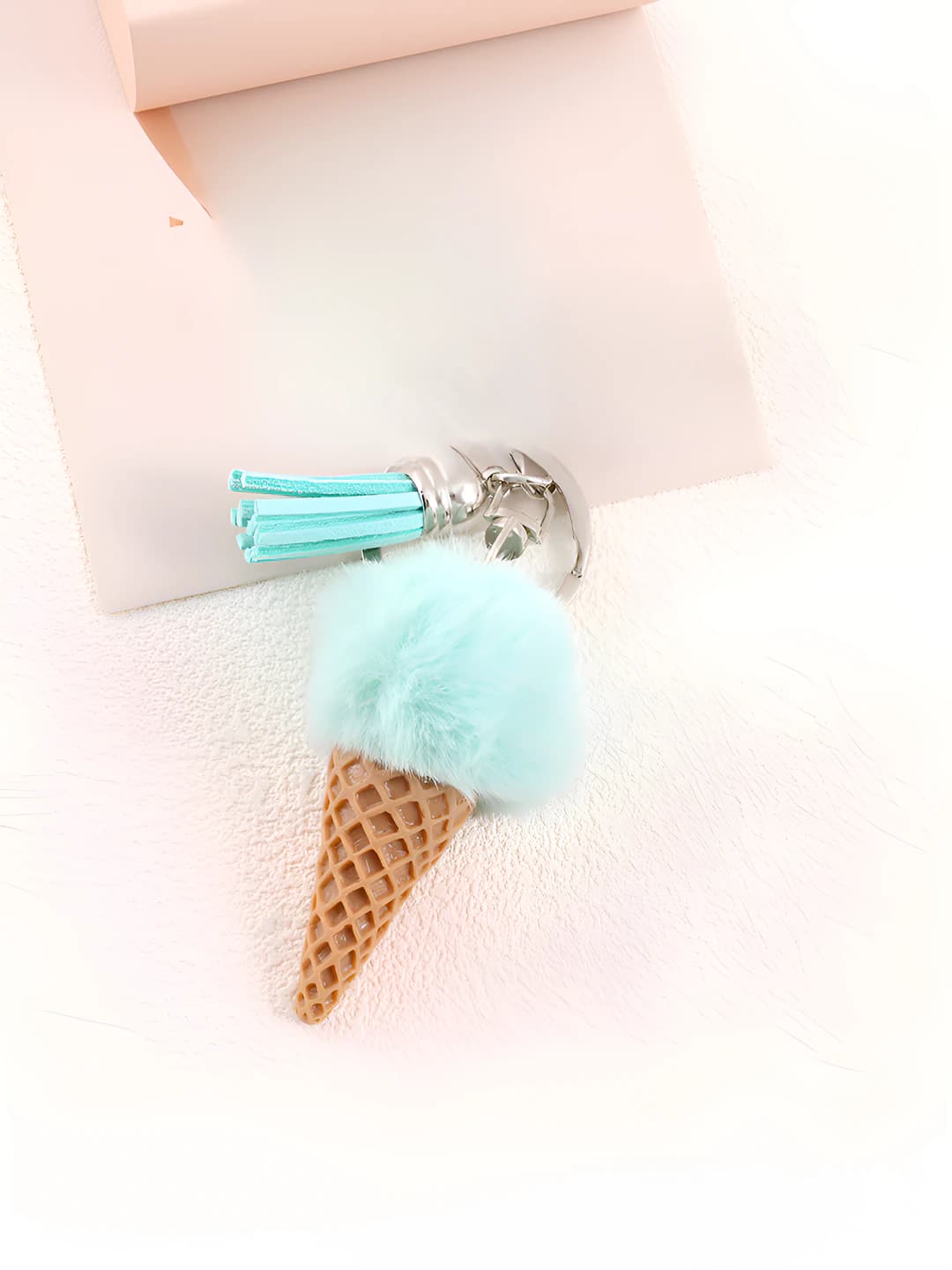 K5707 Plush ice cream charm Mint green