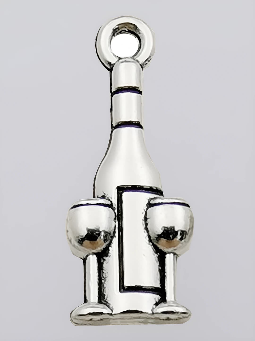 1 шт. старинное серебро бокал 9x21mm-0.7g