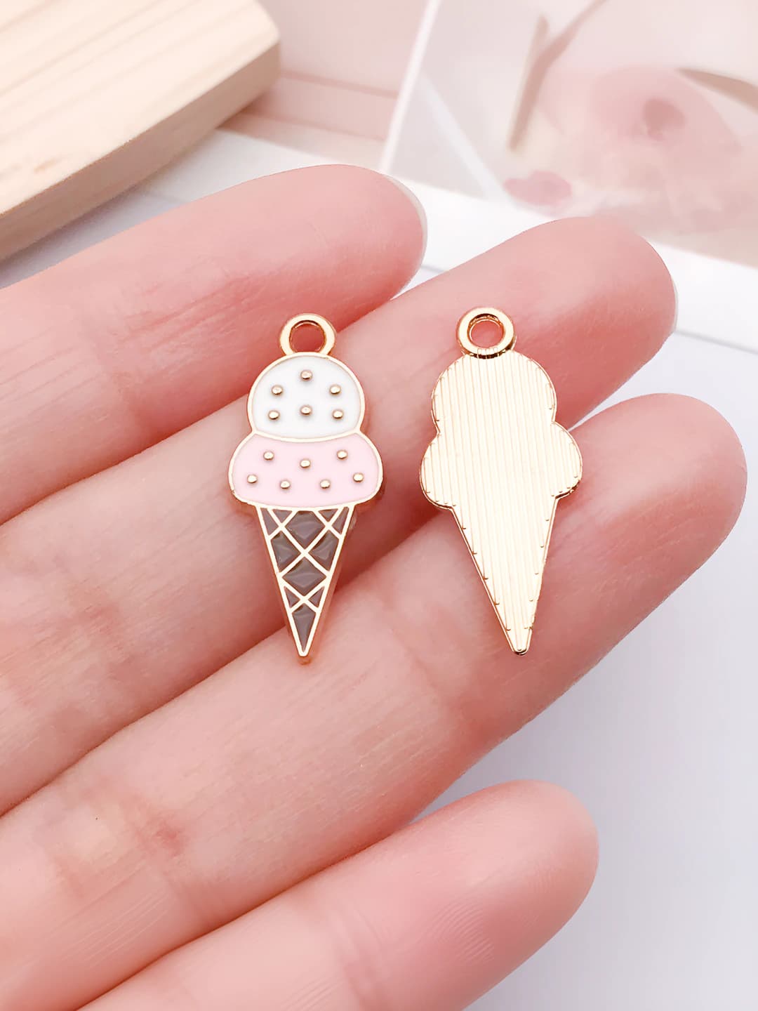 1 kc gold ice cream 14x23mm-0.8g-14964