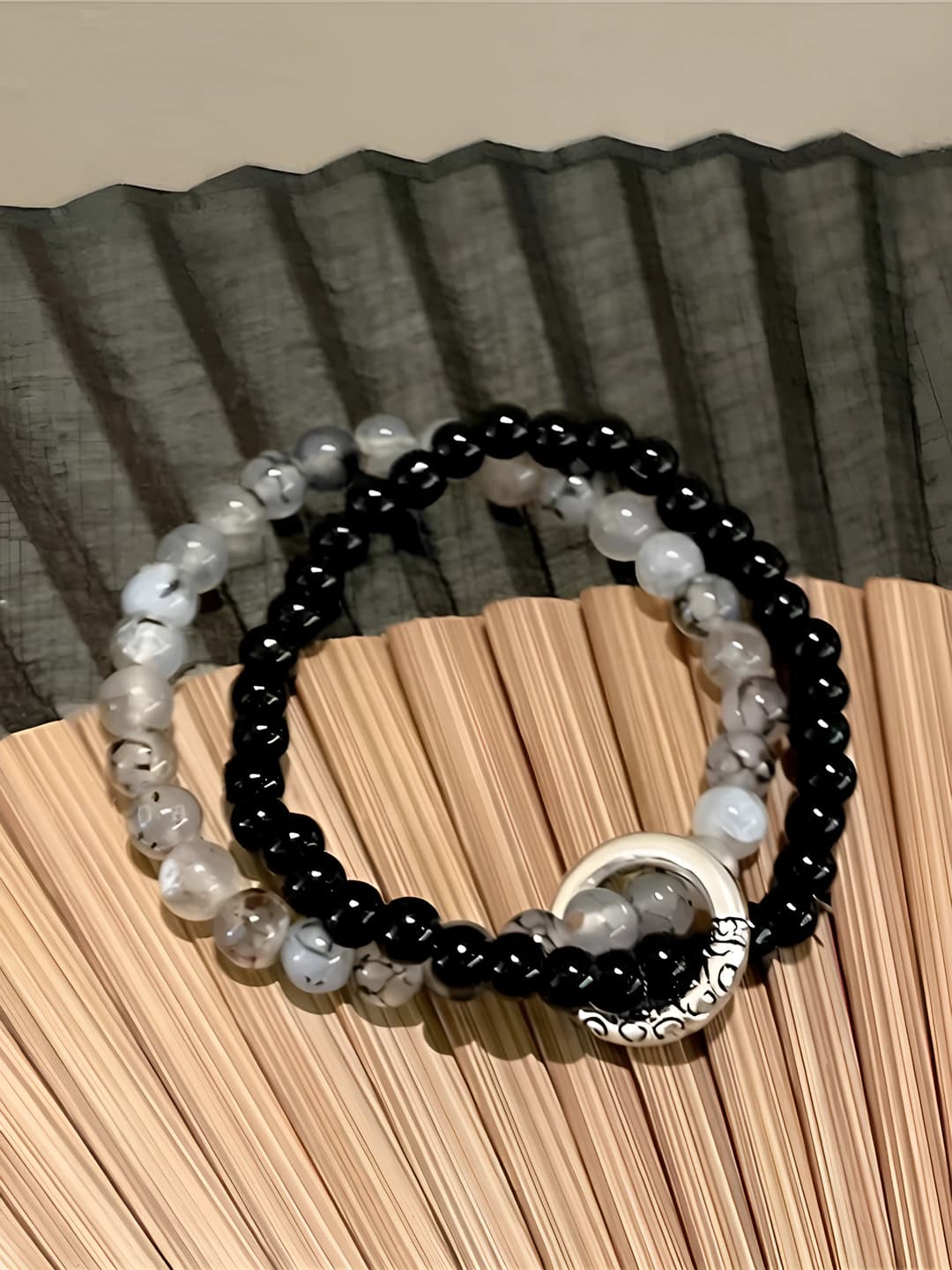 Double layer bracelet - Ink wash [1 pc]