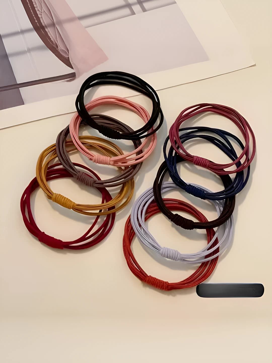 Women's hair ties: 2026 cartoon style, high stretch, metal material, handmade