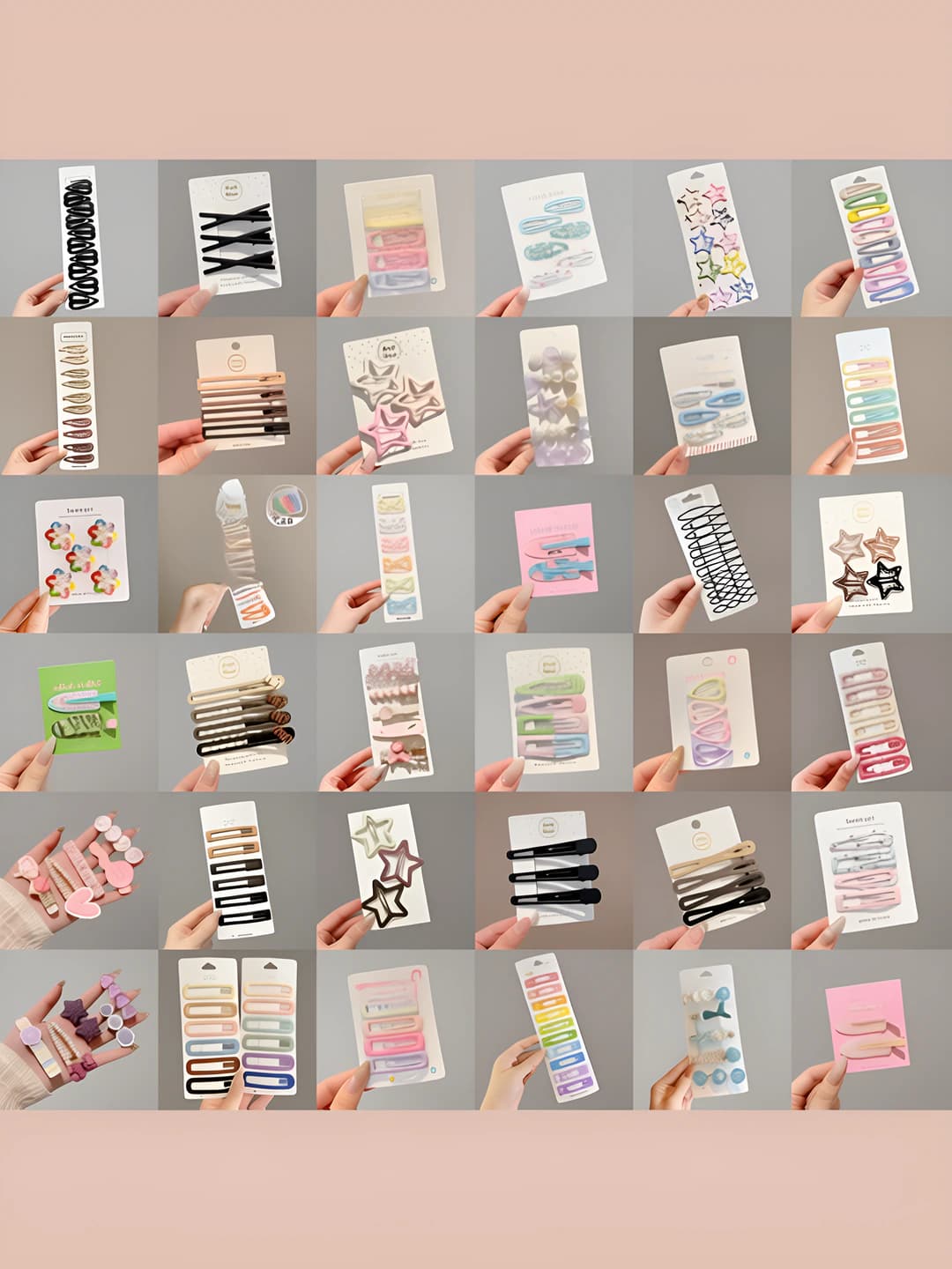 Women's hair clips: colorful, dopamine, line and polka dot, high-end design