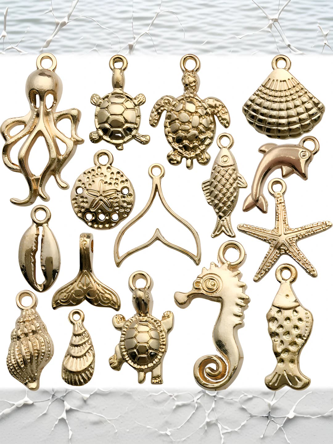 Mixed 16 styles KC gold ocean set-17g-SN598