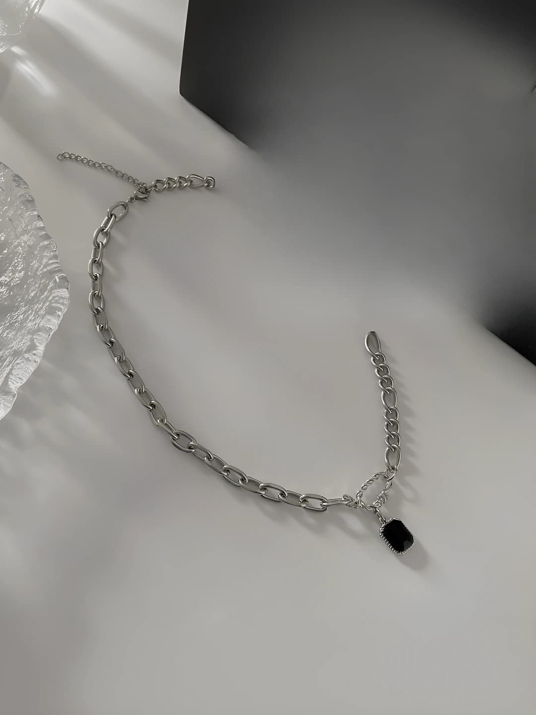 Black diamond necklace