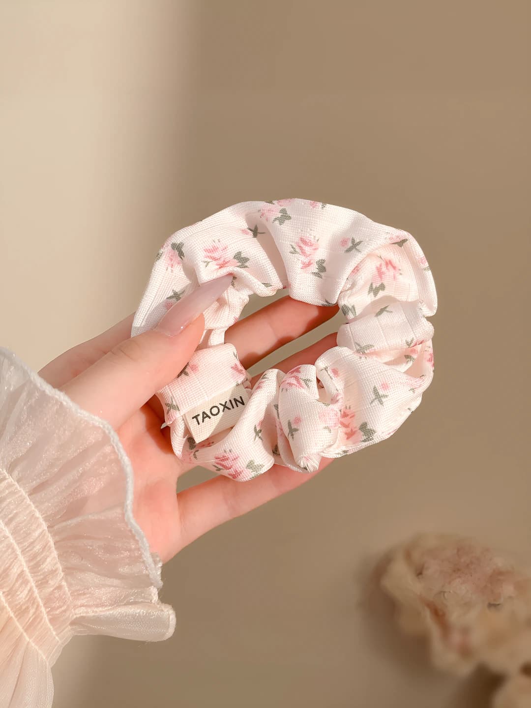 Pink, floral, 11 cm