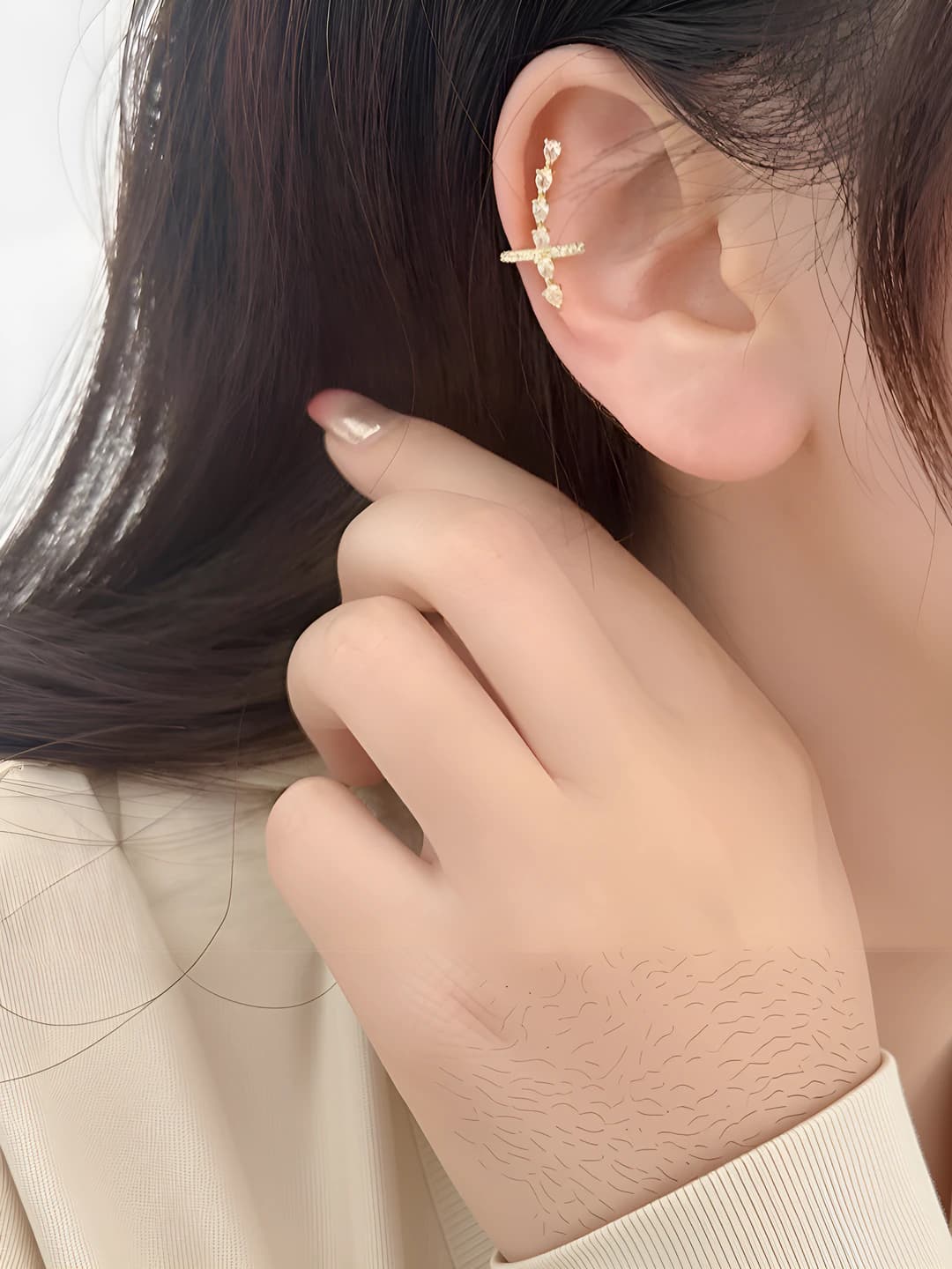 Ear clip - Gold - Right ear