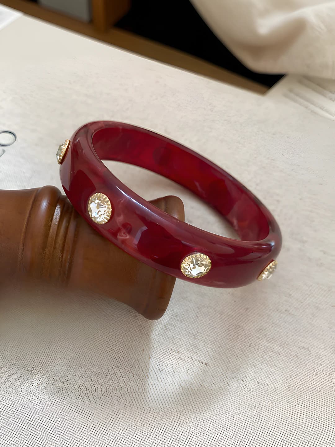 40# Bracelet - Red - White