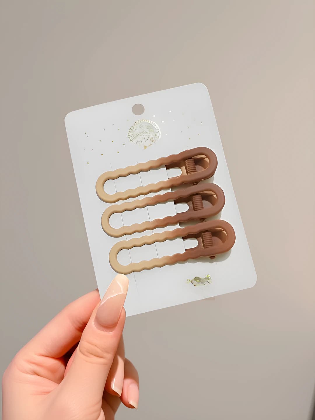 Coffee gradient ellipse wave, 3 pc, 6 cm