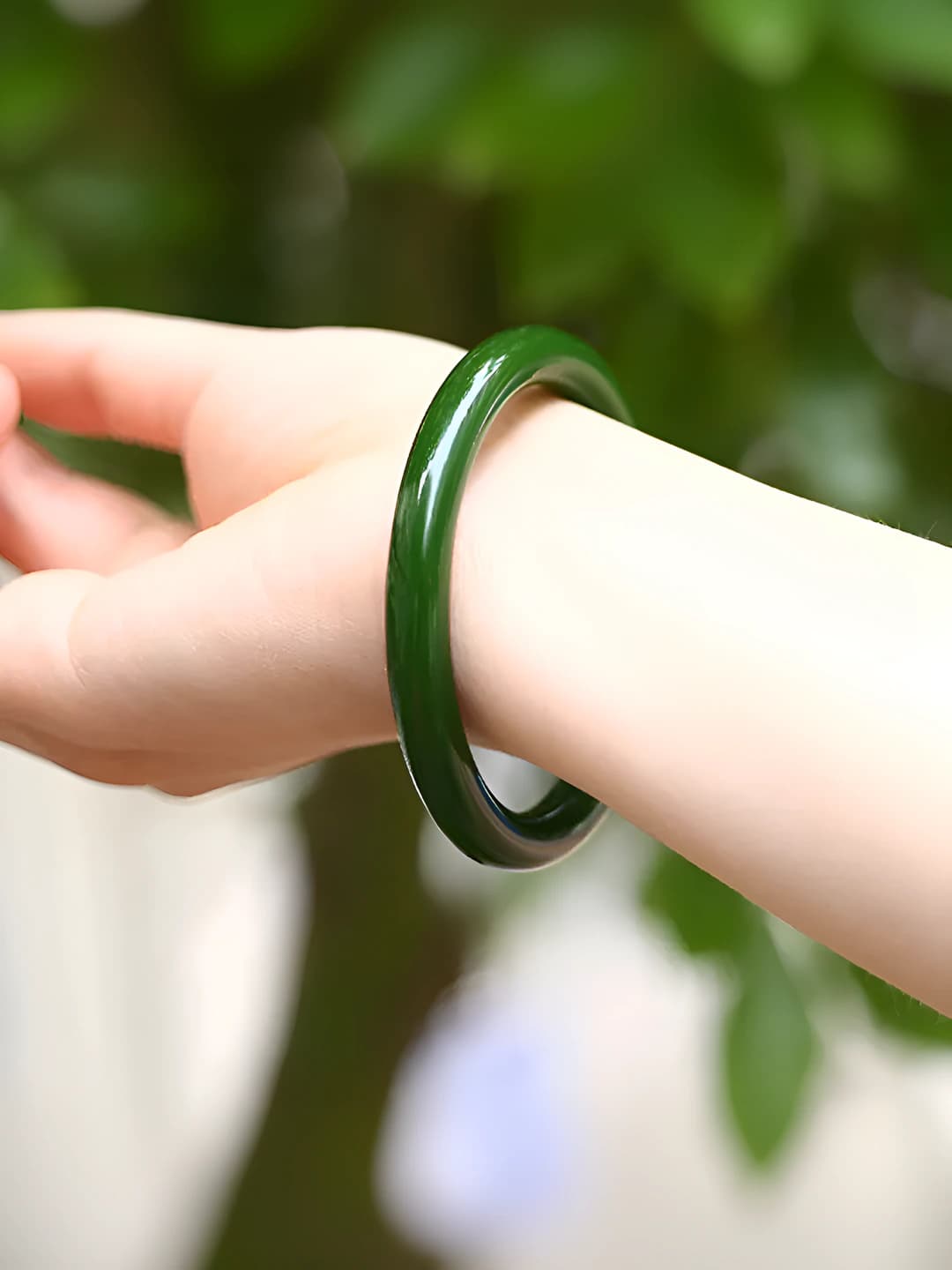 Wide bangle - Dark green