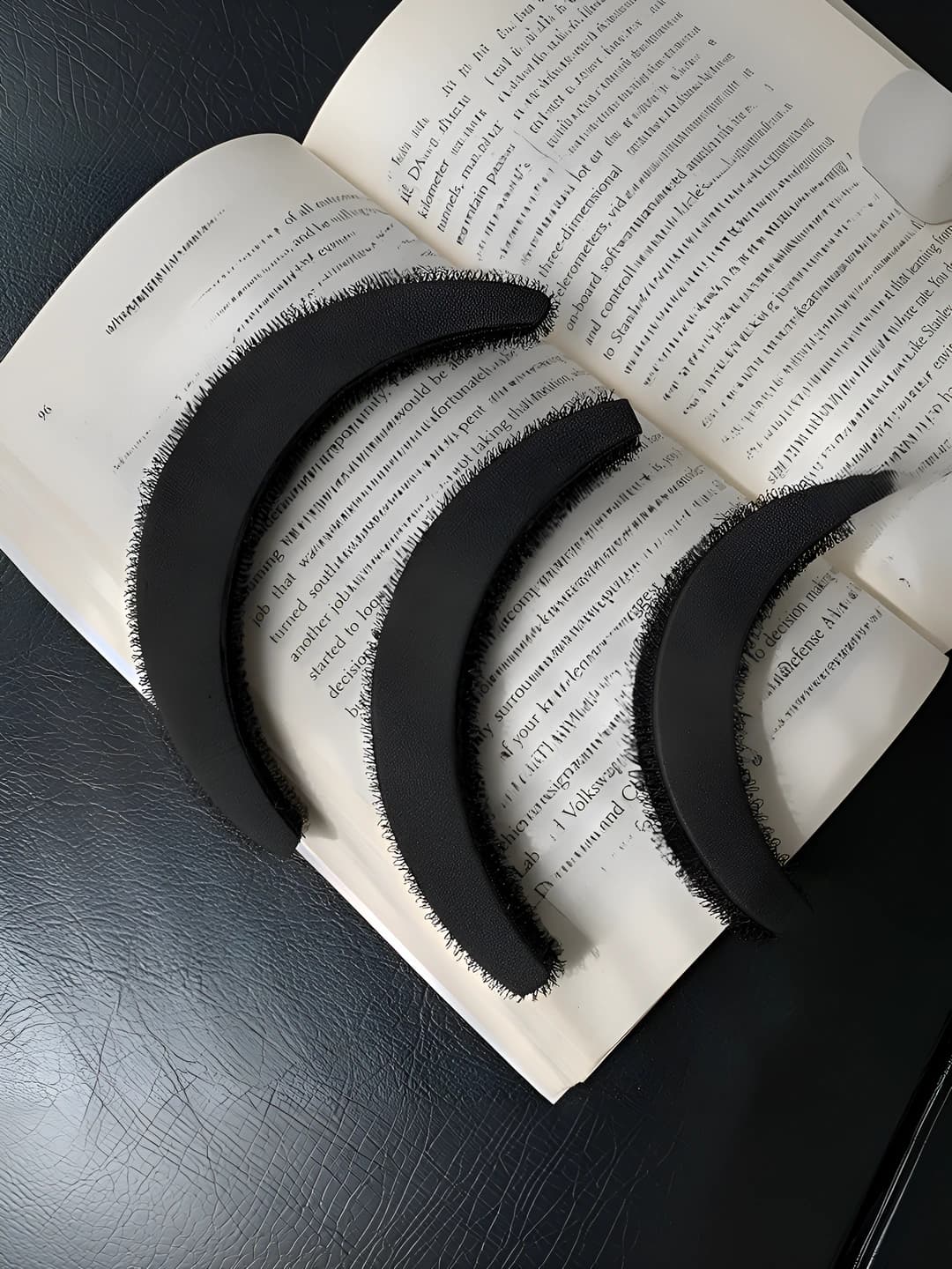 Crescent cushion large, medium, small 3 pc