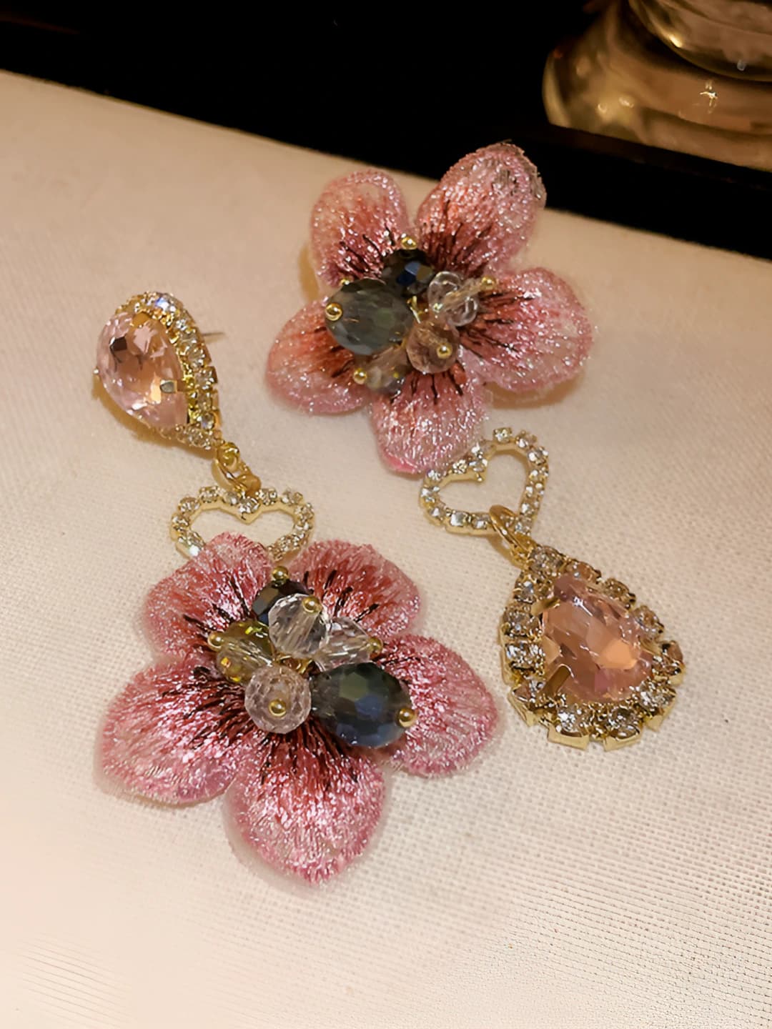 5# Silver post - Gold - Pink