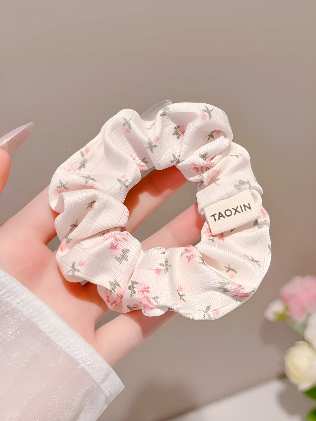 Pink, floral, 11 cm