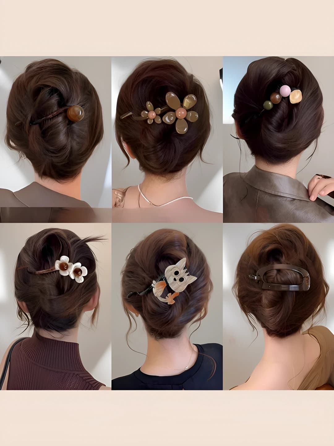 Women's hair clips and combs in retro style, Korean style, 2026 new model, premium feel, twist hair clip, cat design element