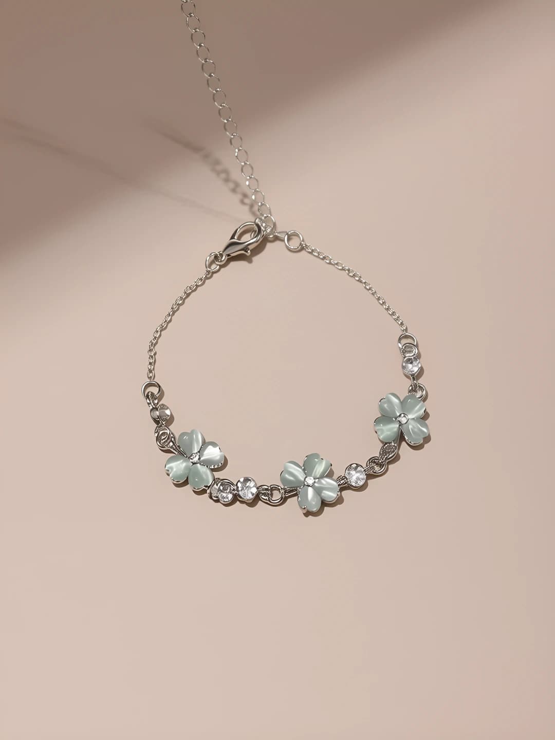 56# Bracelet - Silver - Green