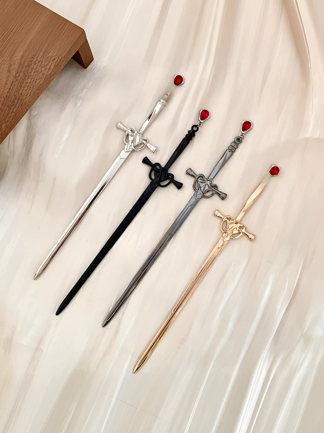 Women's sword-shaped hairpin in retro style, alloy, retro style, retro style, retro style, retro style