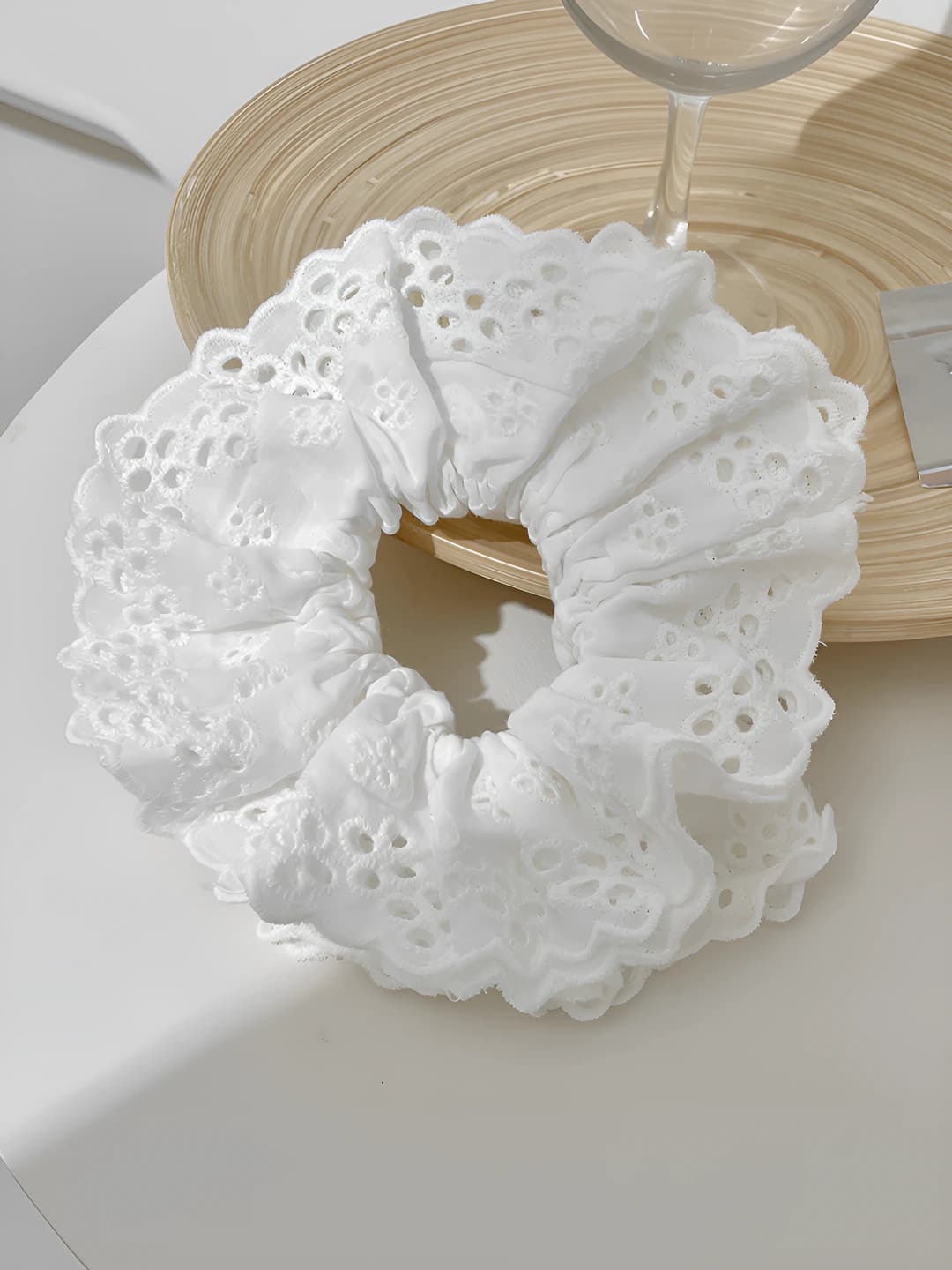 1# White embroidery lace