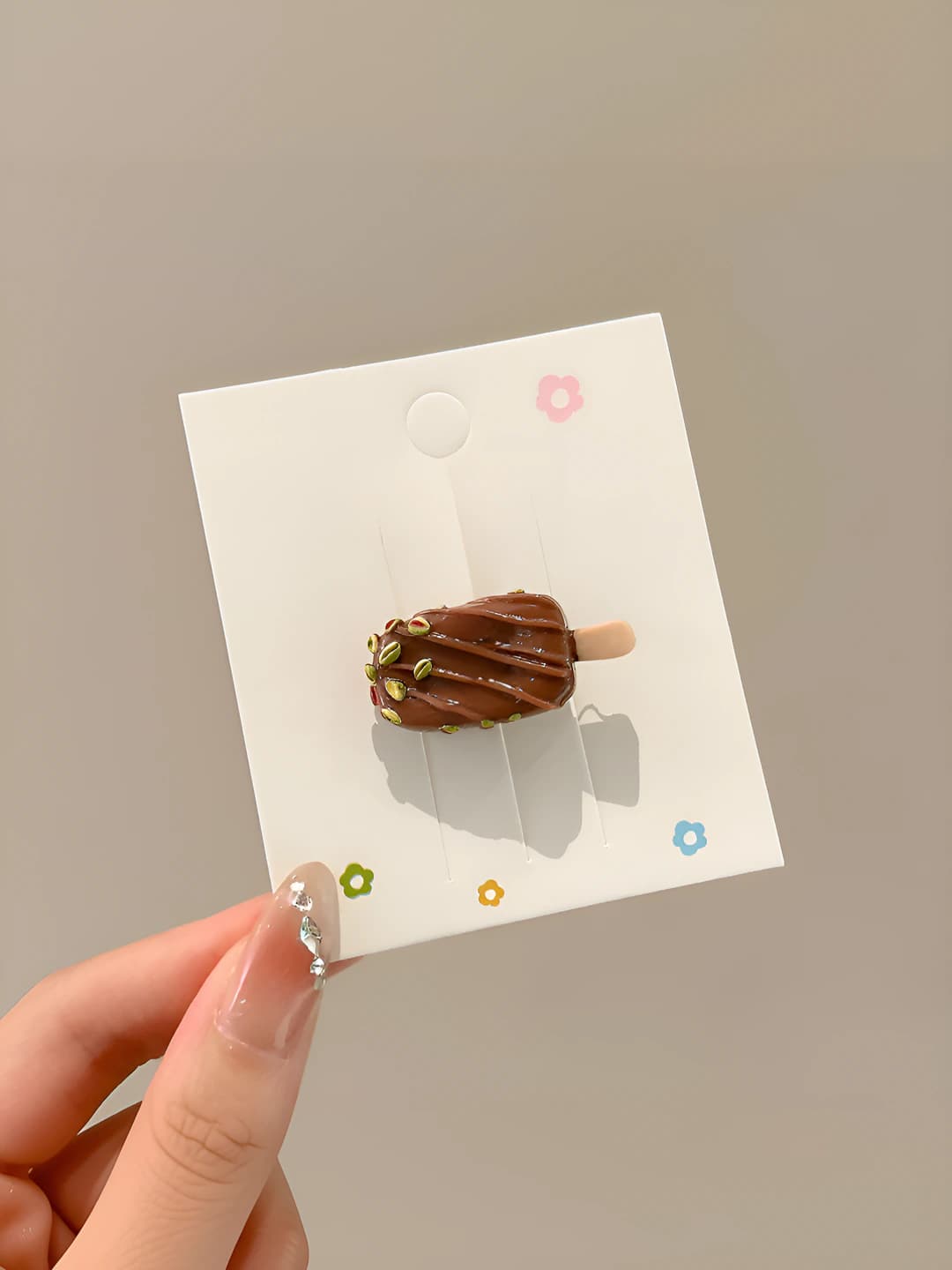 Ice cream [coffee] clip 2 cm ice cream ~3.2 cm